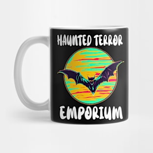 Halloween Bat Moon Haunted Terror Emporium Apparel Mug